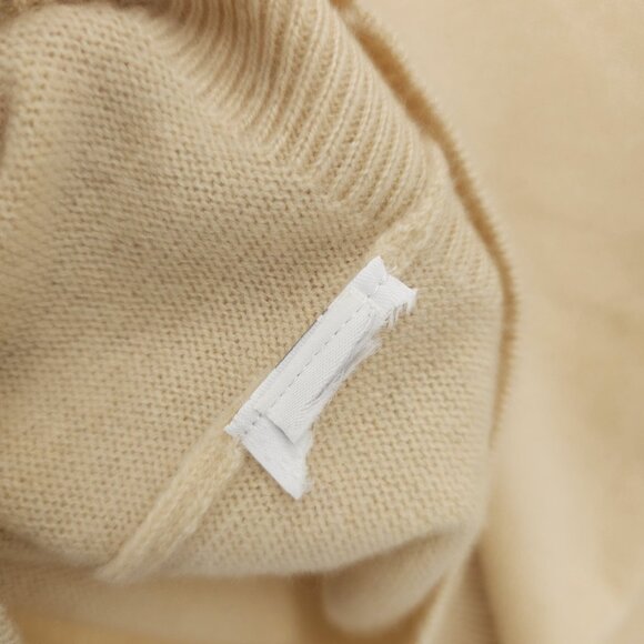 J. CREW 100% Cashmere Sweater Everyday Long Sleeve Pale Yellow Size XS - Picture 6 of 6